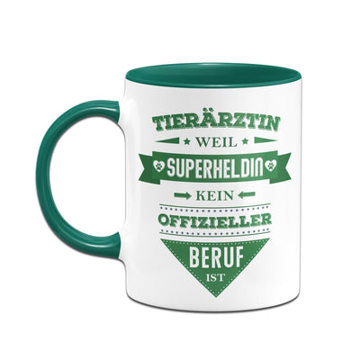 Bild: Tasse - Tierärztin, weil Superheldin kein offizieller Beruf ist. Geschenkidee