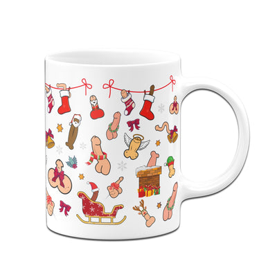 Bild: Tasse - Weihnachten mit Weihnachts-Penis-Pimmel (Rundumdruck) Geschenkidee