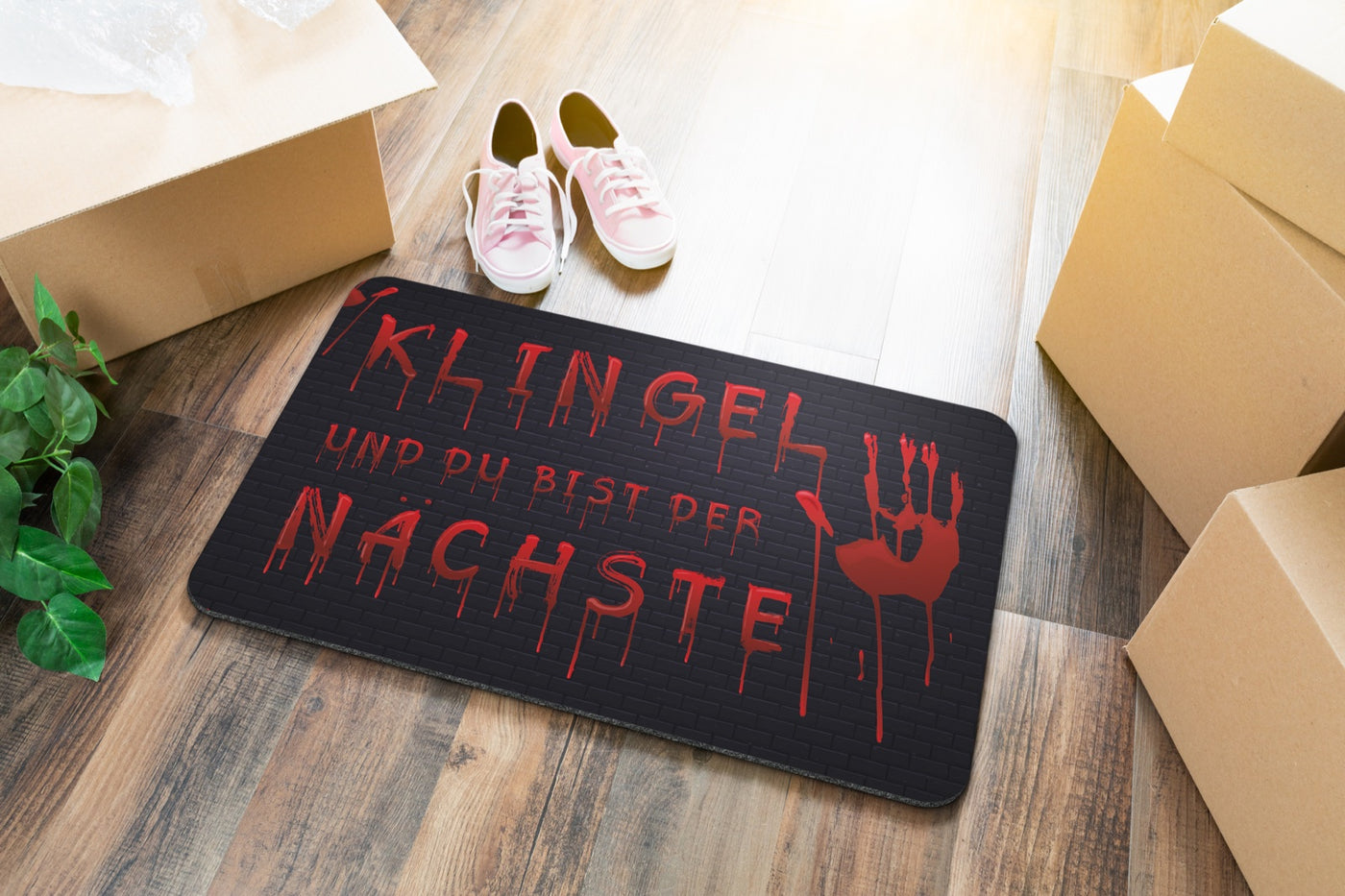 Bild: Fußmatte - Klingel und du bist der Nächste Geschenkidee